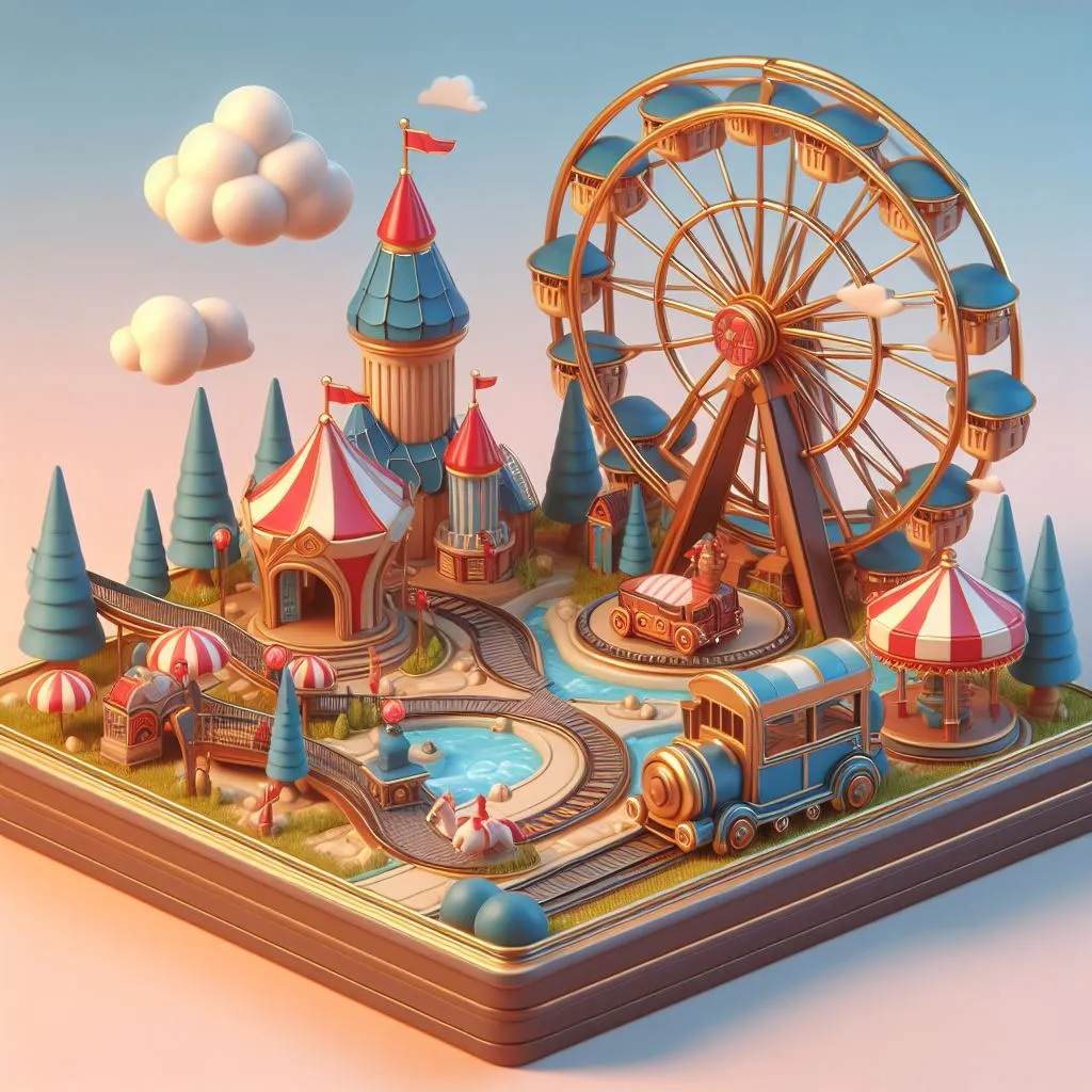 Amusement park games decorations 1